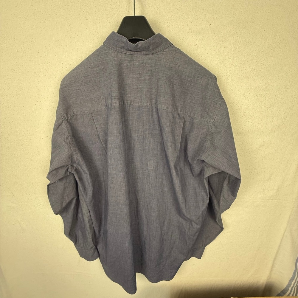 Honors Button Down Mens XL Tall Blue Long Sleeve Shirt Cotton Blend Casual - Picture 2 of 4